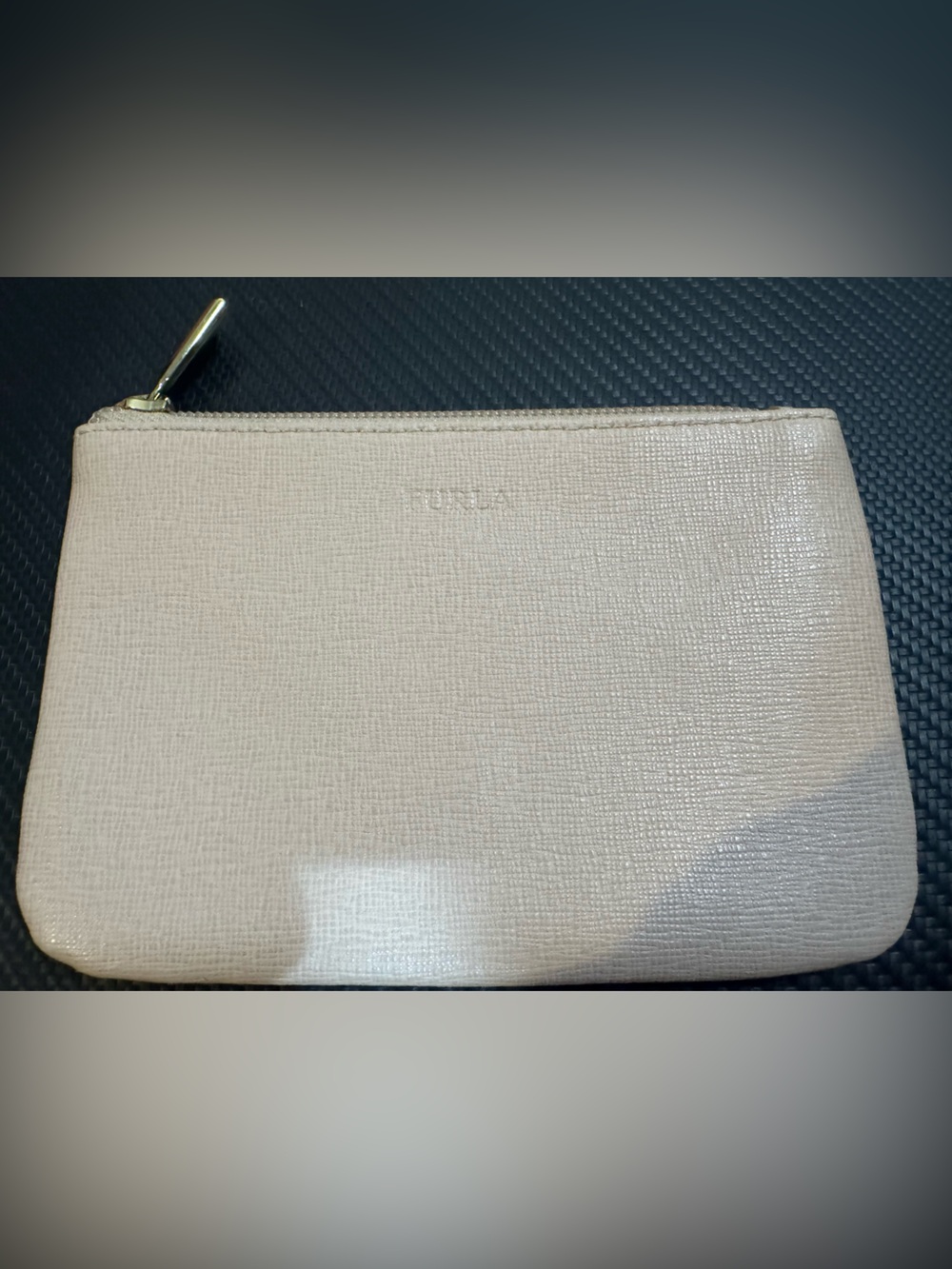 Furla Small Saffiano Cosmetic Pouch in Light Pink
